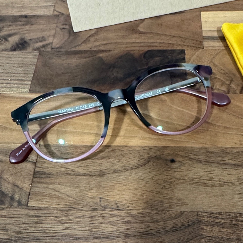 EyeBuyDirect Tortoise Shell Glasses with Case - Picture 3 of 5